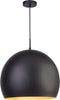 Sospensione-Moderna-Chicago-Acciaio-Nero-Oro-1-Luce-E27