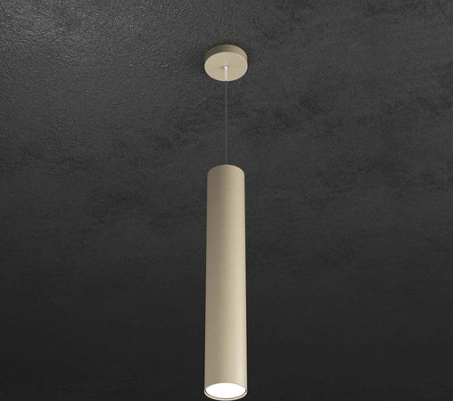 Sospensione-Moderna-Cilindrica-Shape-Metallo-Sabbia-1-Luce-Gx53-50Cm