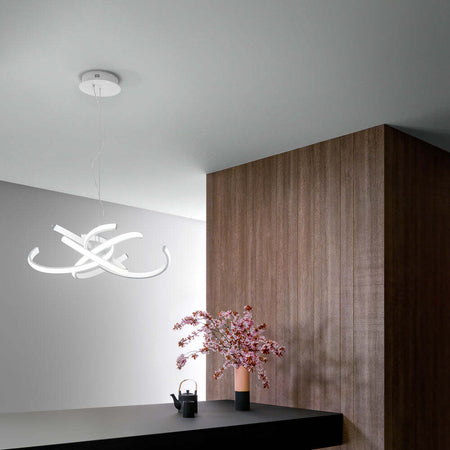 Sospensione-Moderna-Cinzia-Alluminio-Bianco-Satinato-E-Silicone-4-Moduli-Led-46W