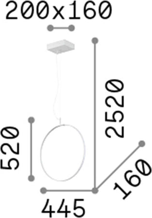 Sospensione-Moderna-Circus-Metallo-Nero-Led-29W-3000K