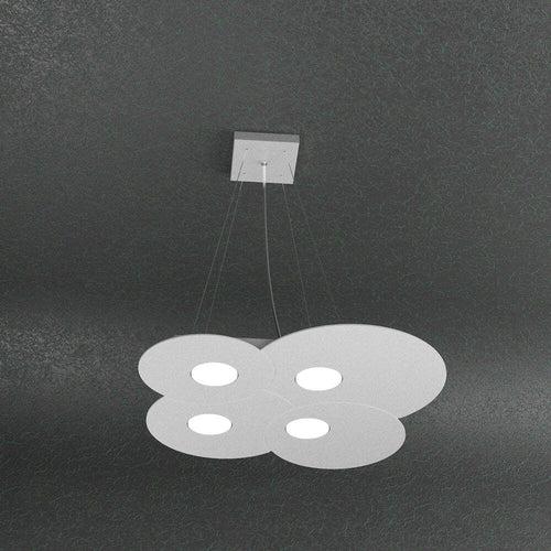 Sospensione-Moderna-Cloud-Metallo-Grigio-4-Luci-Gx53