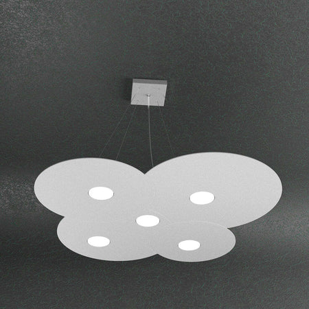 Sospensione-Moderna-Cloud-Metallo-Grigio-5-Luci-Gx53