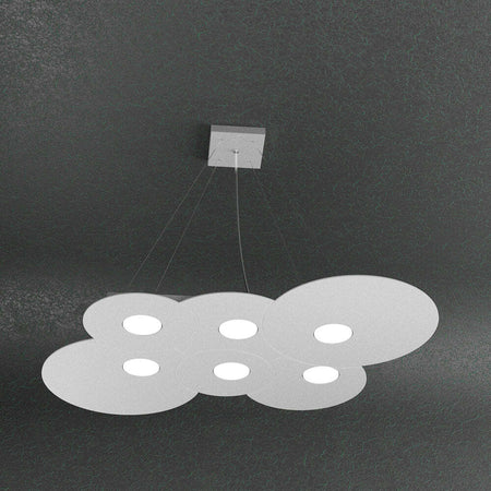 Sospensione-Moderna-Cloud-Metallo-Grigio-6-Luci-Gx53