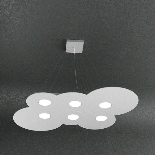 Sospensione-Moderna-Cloud-Metallo-Grigio-6-Luci-Gx53