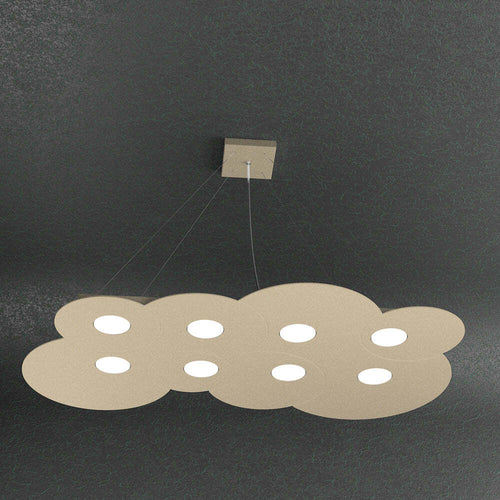 Sospensione-Moderna-Cloud-Metallo-Sabbia-8-Luci-Gx53