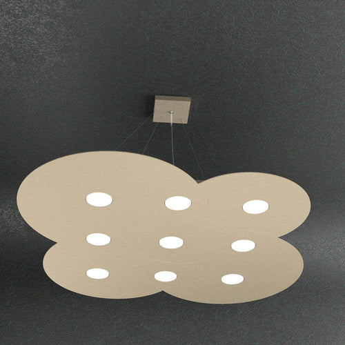 Sospensione-Moderna-Cloud-Metallo-Sabbia-9-Luci-Gx53