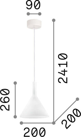 Sospensione-Moderna-Cocktail-Vetro-Bianco-1-Luce-E14