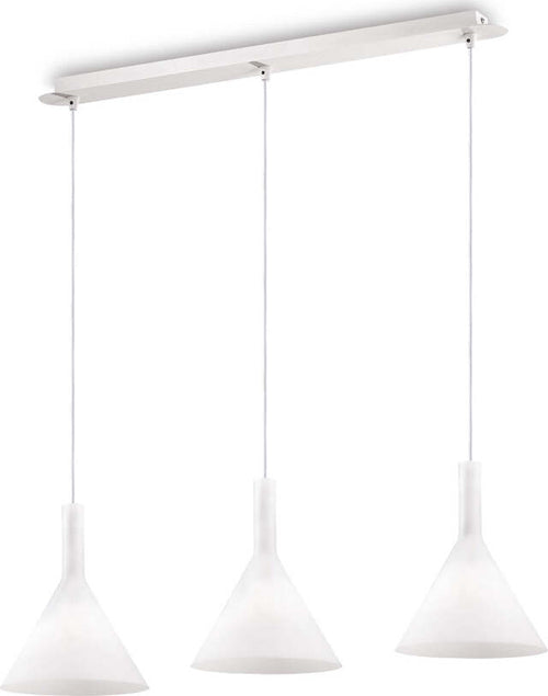 Sospensione-Moderna-Cocktail-Vetro-Bianco-3-Luci-E14