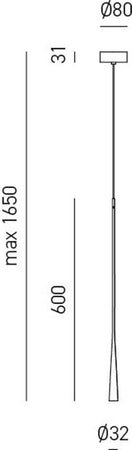 Sospensione-Moderna-Dafne-Alluminio-Bianco-Satinato-1-Luce-Led-7W-60Cm