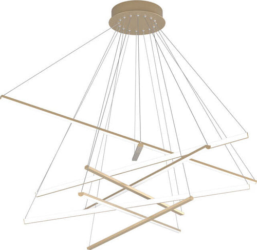 Sospensione-Moderna-Dna-Alluminio-Oro-Led-50W