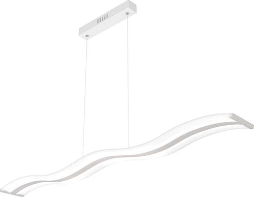 Sospensione-Moderna-Double-Wave-Metallo-Grigio-E-Acrilico-Satinato-Led-40W