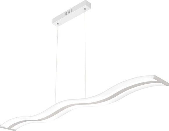 Sospensione-Moderna-Double-Wave-Metallo-Grigio-E-Acrilico-Satinato-Led-40W