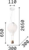 Sospensione-Moderna-Dream-Corda-Bianco-1-Luce-E27-D30Cm