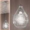 Sospensione-moderna-Due-P-DROPS-2693-S-E27-LED-vetro-lampadario