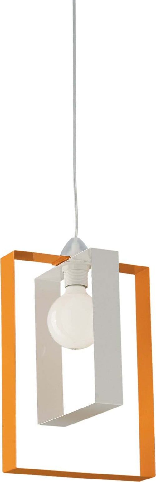 Sospensione-Moderna-Duplo-1-Luce-Ferro-Laccato-Bianco-E-Arancio