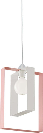 Sospensione-Moderna-Duplo-1-Luce-Ferro-Laccato-Bianco-E-Rosa