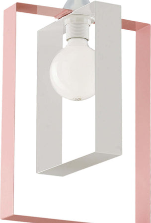 Sospensione-Moderna-Duplo-1-Luce-Ferro-Laccato-Bianco-E-Rosa