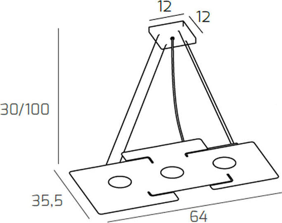 Sospensione-Moderna-Echo-Metallo-Bianco-3-Luci-Gx53