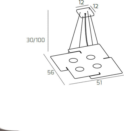 Sospensione-Moderna-Echo-Metallo-Bianco-4-Luci-Gx53