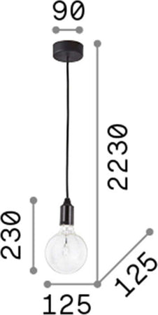 Sospensione-Moderna-Edison-Metallo-Bianco-1-Luce-E27-8W-3000K-Luce-Calda