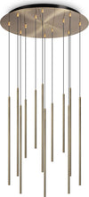 Sospensione-Moderna-Filo-Metallo-Ottone-12-Luci-Led-25W-3000K-Luce-Calda