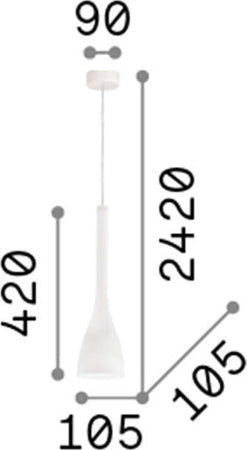 Sospensione-Moderna-Flut-Vetro-Bianco-1-Luce-E14-Small