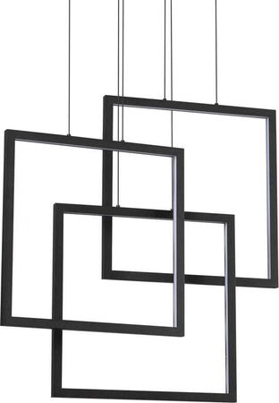 Sospensione-Moderna-Frame-Alluminio-Nero-Led-80W-3000K-Luce-Calda