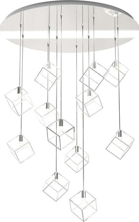 Sospensione-Moderna-Frame-Metallo-Cromo-12-Luci-G9