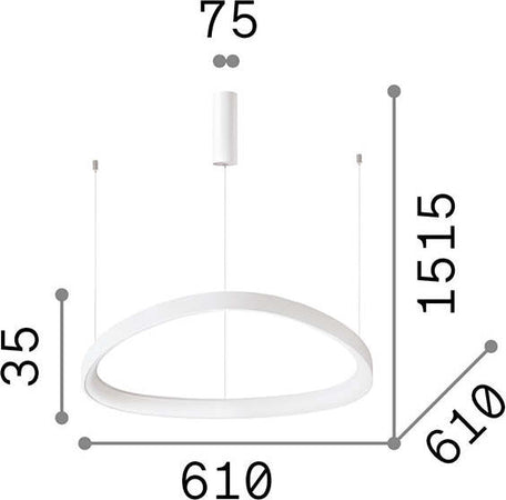 Sospensione-Moderna-Gemini-Metallo-Bianco-Led-48W-3000K-Luce-Calda