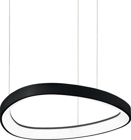 Sospensione-Moderna-Gemini-Metallo-Nero-Led-38W-3000K-Luce-Calda