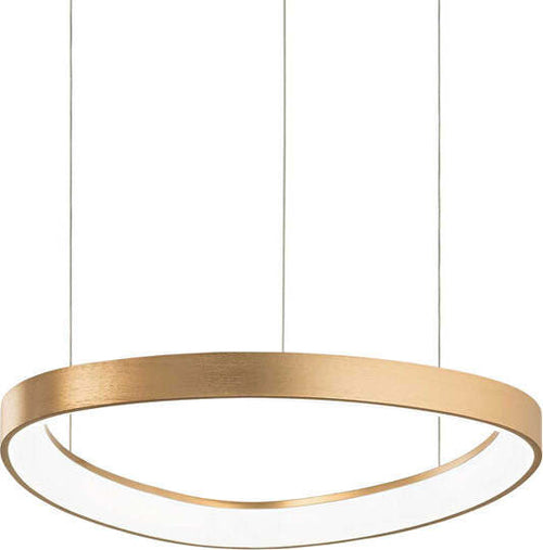 Sospensione-Moderna-Gemini-Metallo-Ottone-Led-38W-3000K-Luce-Calda