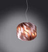 Sospensione-Moderna-Globe-2-Luci-In-Polilux-Rosa-Metallico-Made-In-Italy