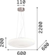 Sospensione-Moderna-Glory-Vetro-Bianco-5-Luci-E27-D60