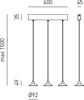 Sospensione-Moderna-Helena-Alluminio-Nero-Satinato-3-Luci-Led-16,5W
