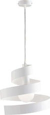 Sospensione-Moderna-Helix-1-Luce-In-Ferro-Laccato-Bianco