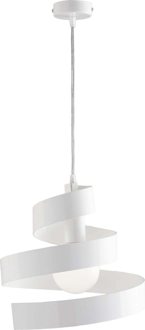 Sospensione-Moderna-Helix-1-Luce-In-Ferro-Laccato-Bianco