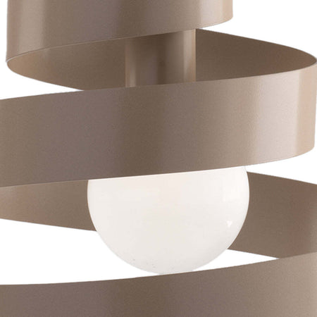 Sospensione-Moderna-Helix-1-Luce-In-Ferro-Laccato-Tortora