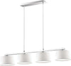 Sospensione-Moderna-Hilton-Metallo-Bianco-4-Luci-G9-3W-3000K-Luce-Calda