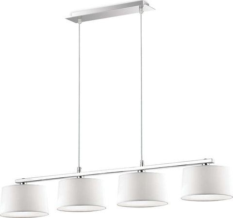 Sospensione-Moderna-Hilton-Metallo-Bianco-4-Luci-G9-3W-3000K-Luce-Calda