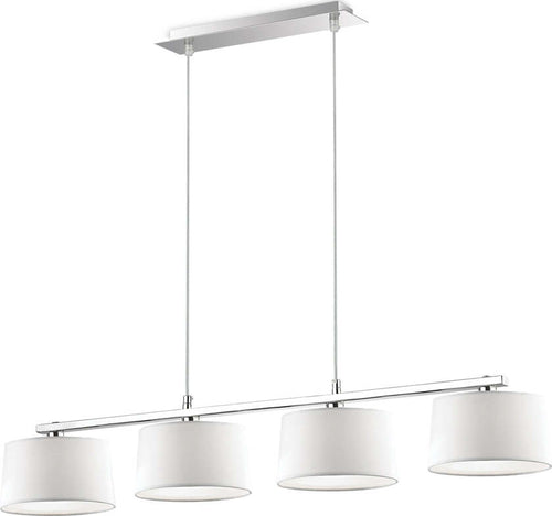 Sospensione-Moderna-Hilton-Metallo-Bianco-4-Luci-G9-3W-3000K-Luce-Calda