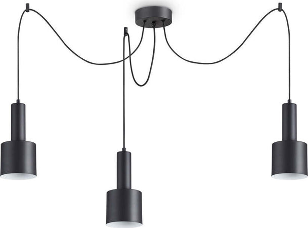 Sospensione-Moderna-Holly-Metallo-Nero-3-Luci-E27