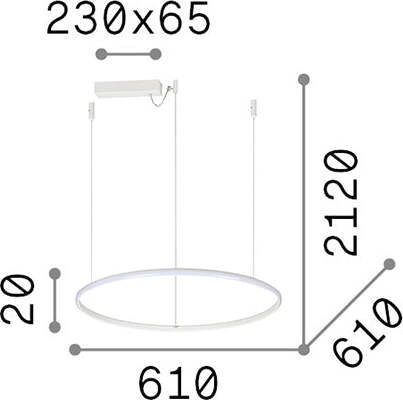 Sospensione-Moderna-Hulahoop-Alluminio-Plastiche-Bianco-1-Luce-31W-3000K-D61Cm
