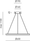 Sospensione-Moderna-Iole-Alluminio-Oro-Spazzolato-E-Silicone-Led-1-Luce-28W