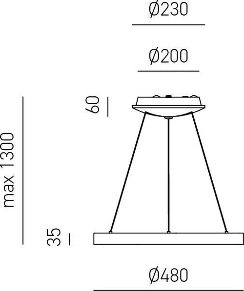 Sospensione-Moderna-Krizia-Alluminio-Satinato-Bianco1-Modulo-Led-38-W