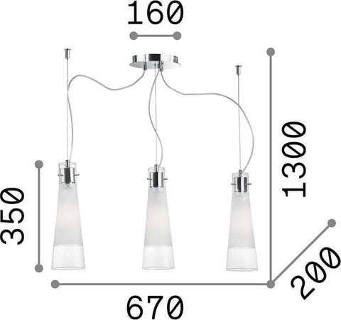 Sospensione-Moderna-Kuky-Vetro-Trasparente-3-Luci-E27