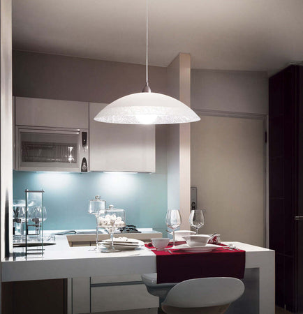 Sospensione-Moderna-Lana-Vetro-Bianco-1-Luce-E27