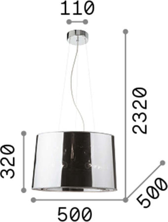 Sospensione-Moderna-London-Metallo-Cromo-5-Luci-E27