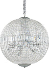 Sospensione-Moderna-Luxor-Metallo-Cristallo-Cromo-12-Luci-G9-3W-3000K-Luce-Calda