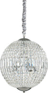 Sospensione-Moderna-Luxor-Metallo-Cristallo-Cromo-6-Luci-G9-3W-3000K-Luce-Calda
