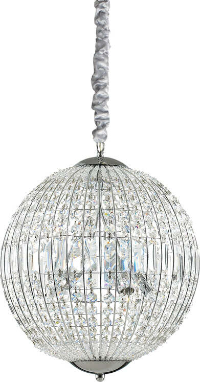 Sospensione-Moderna-Luxor-Metallo-Cristallo-Cromo-6-Luci-G9-3W-3000K-Luce-Calda